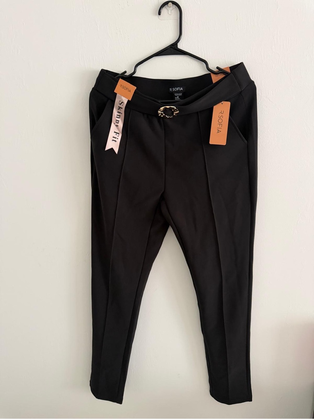 Men's Black Slim Fit Dress Pants